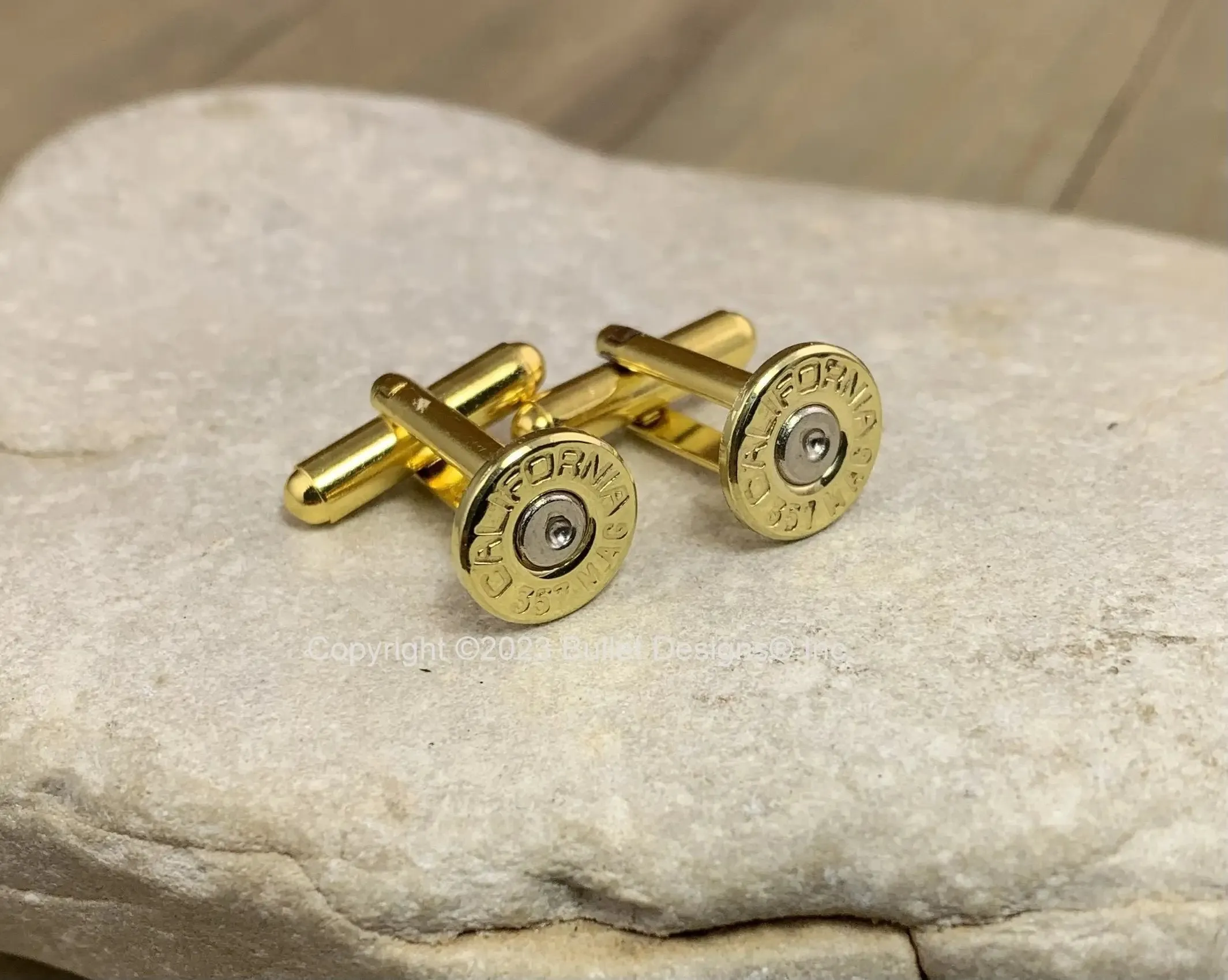 Bullet Cufflinks, California 357 Mag Brass Bullet Cufflinks, Wedding Cufflinks, 357 Mag Cufflinks, Bullet Cuff Links, Wedding Cuff Links