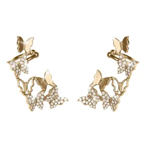 Butterfly Climber Ladies Earrings