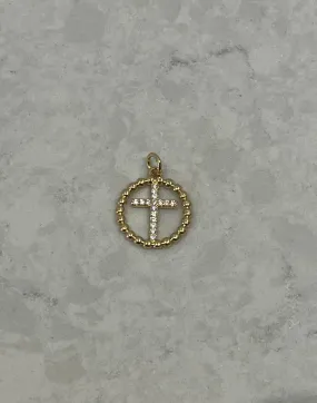 Circle Cross Charm