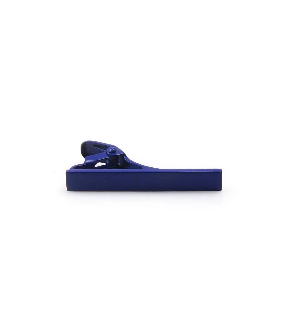 Classic Blue Matte Tie Bar