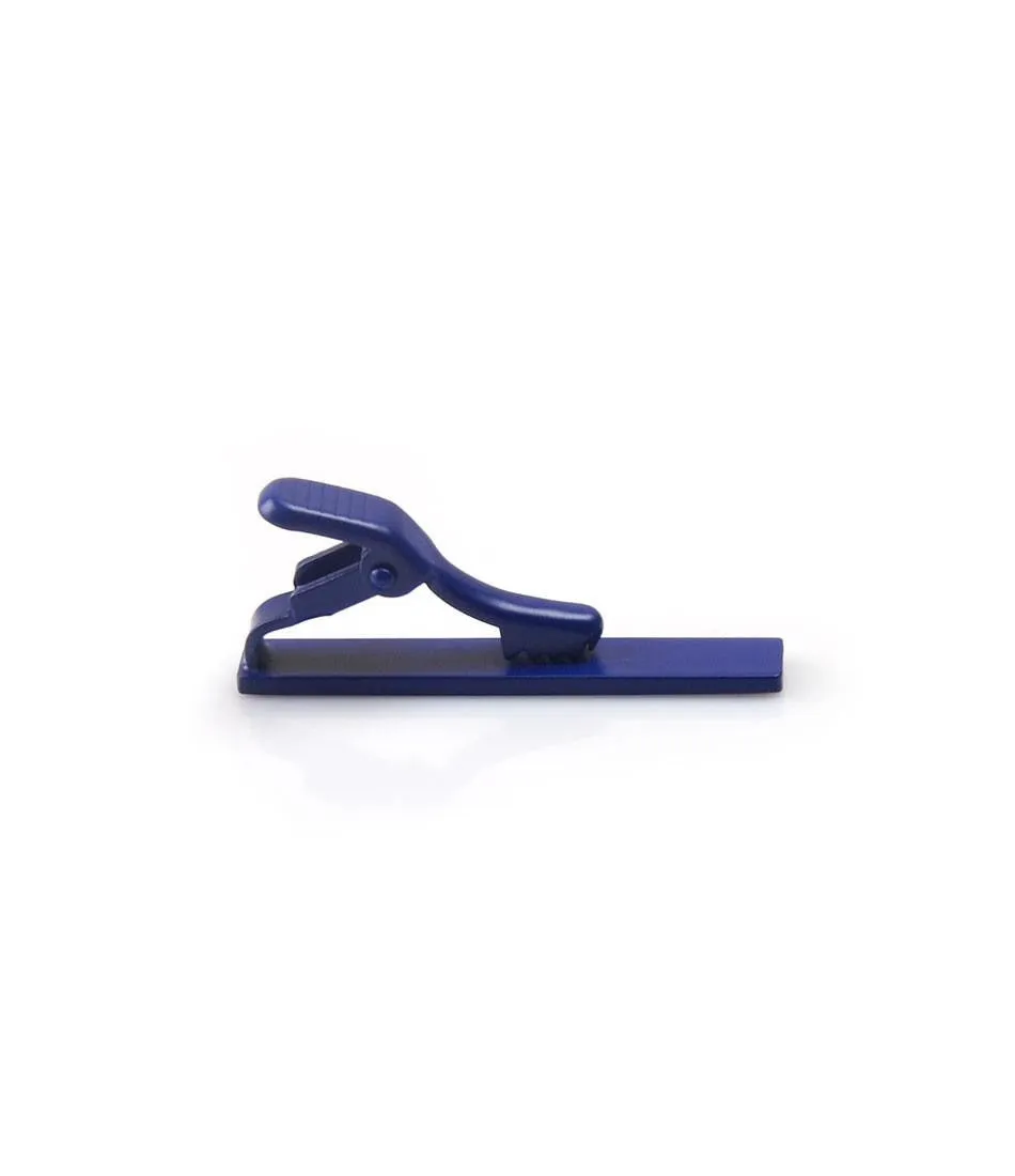 Classic Blue Matte Tie Bar