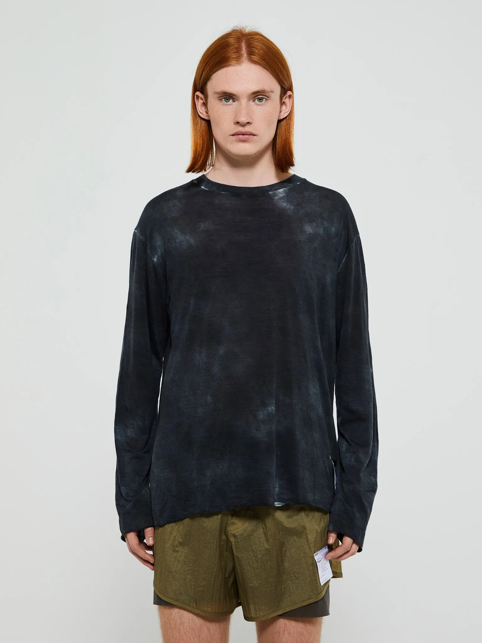 CloudMerino Long T-Shirt in Sun Bleached Black