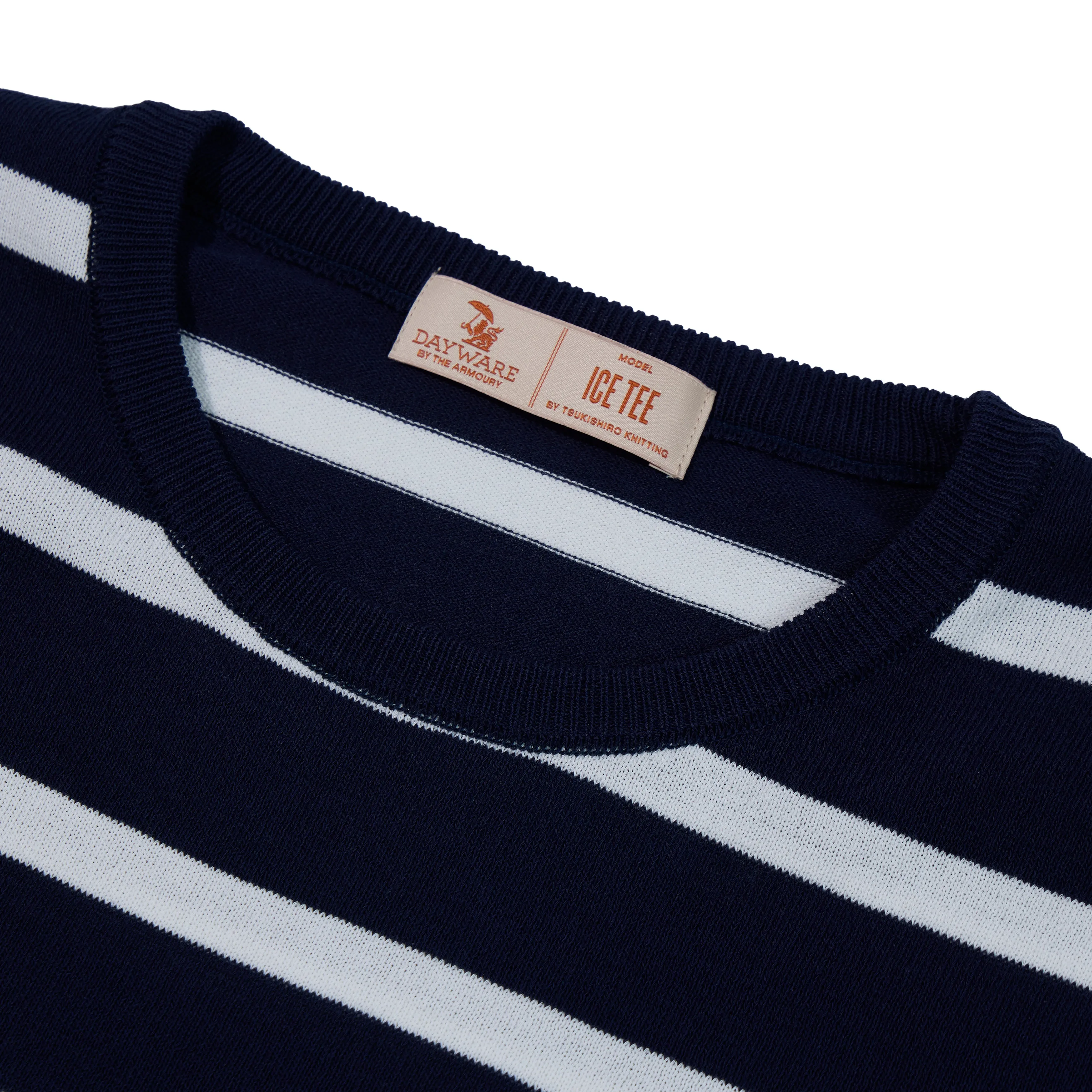 Cotton Knit Striped Ice Tee