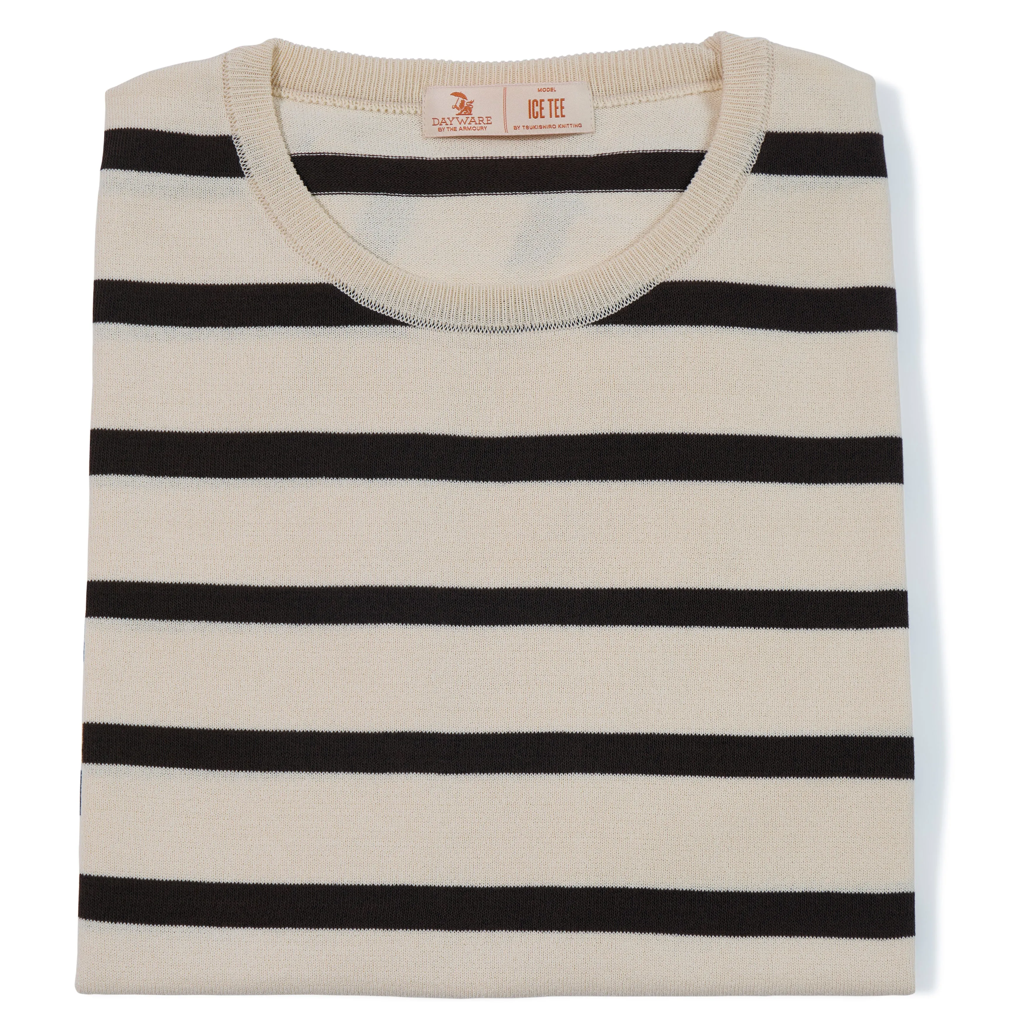 Cotton Knit Striped Ice Tee