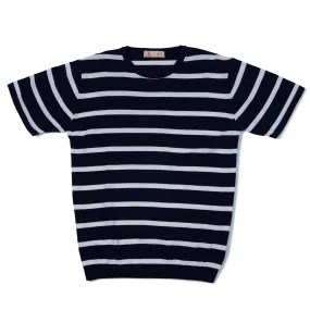 Cotton Knit Striped Ice Tee