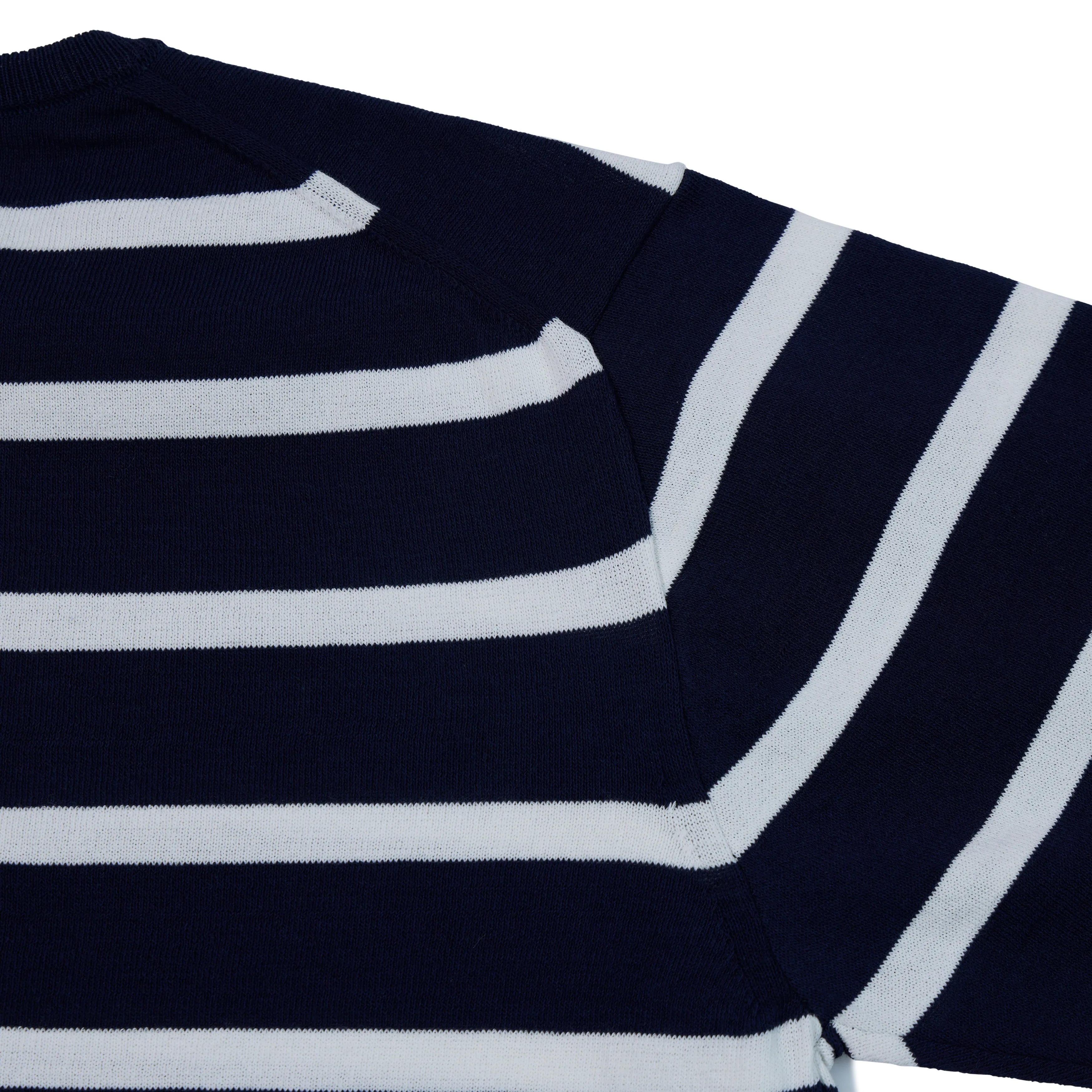 Cotton Knit Striped Ice Tee