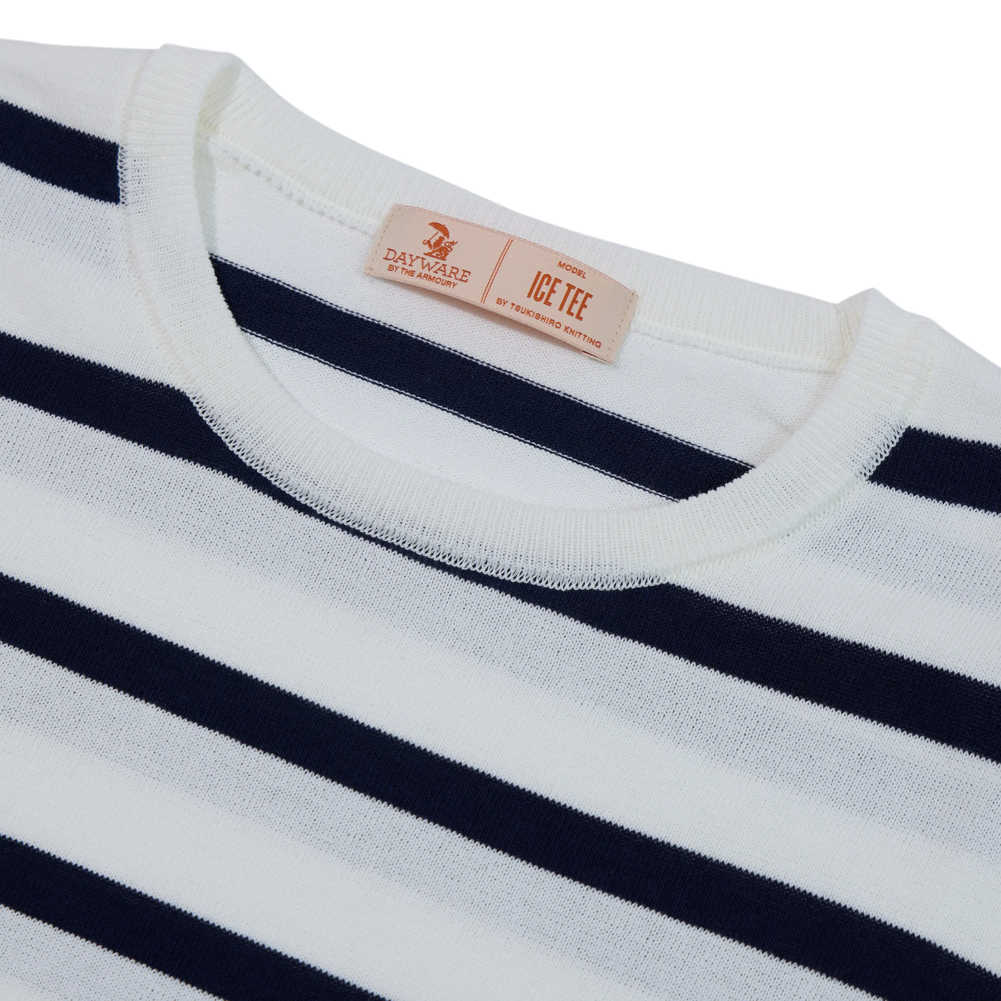 Cotton Knit Striped Ice Tee