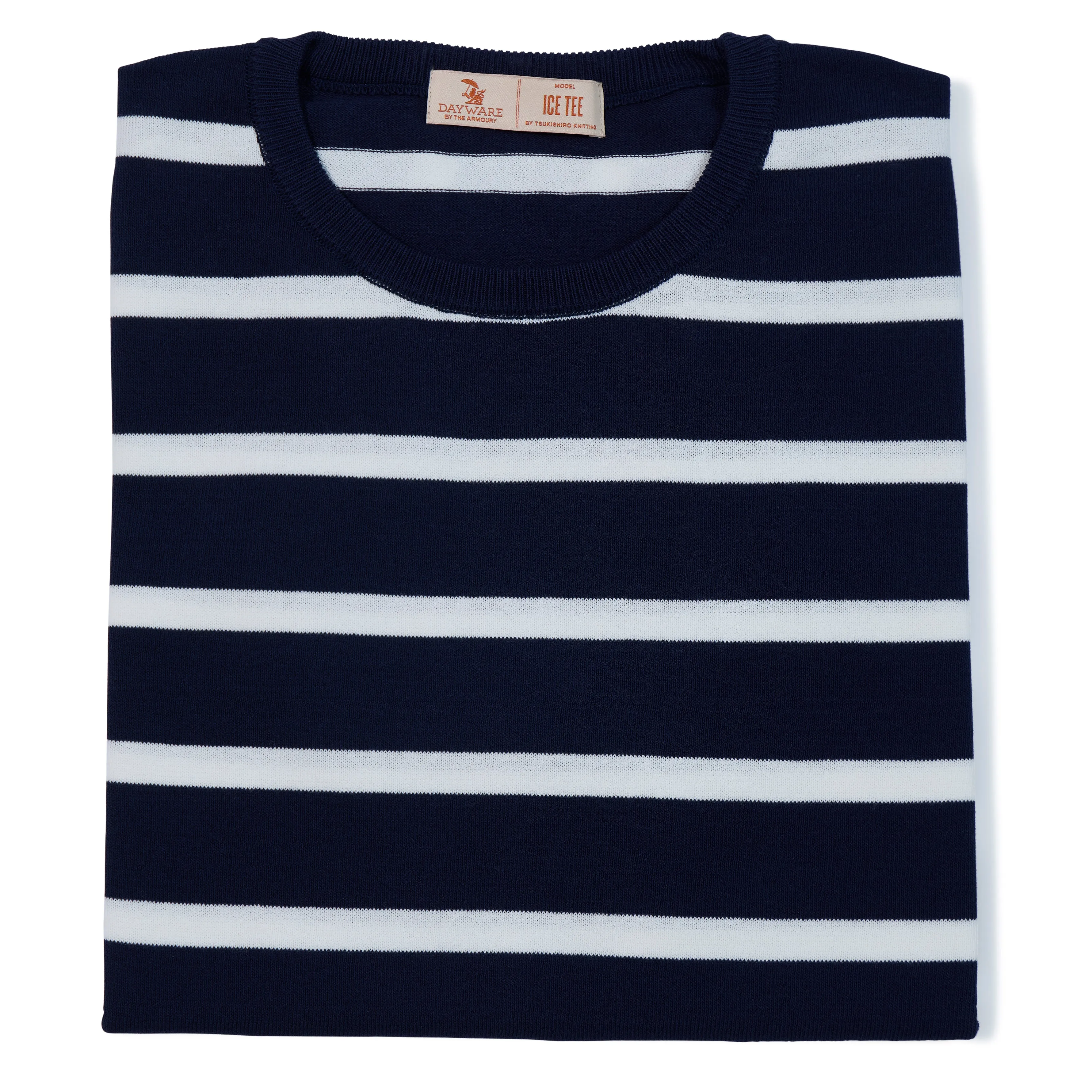 Cotton Knit Striped Ice Tee