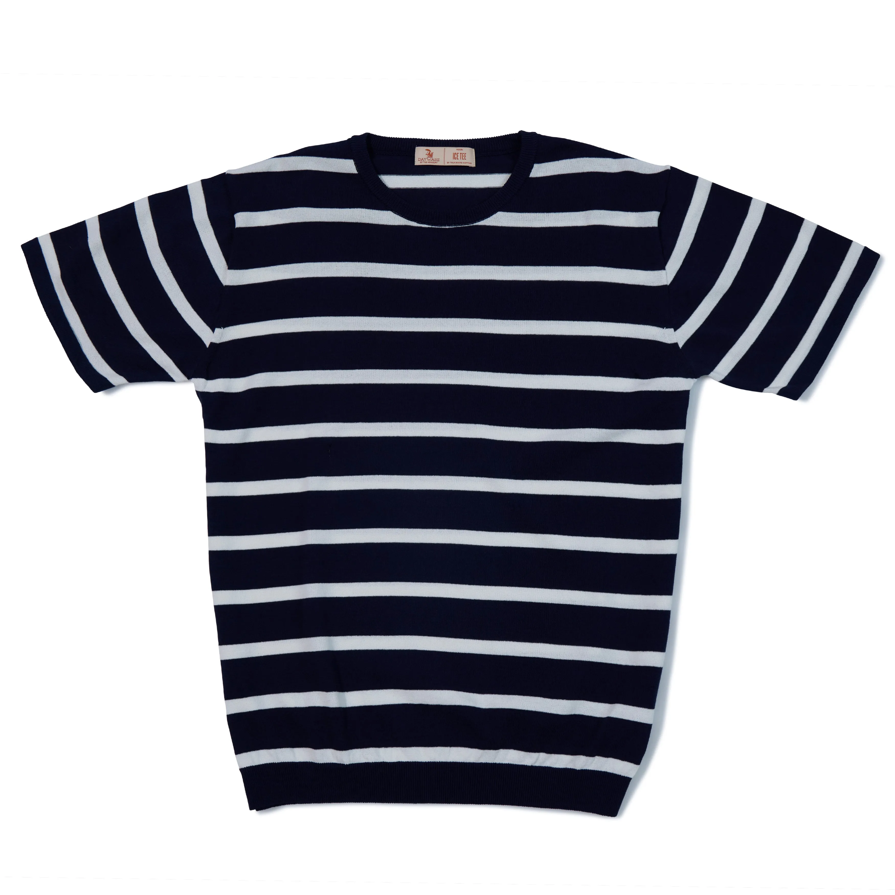 Cotton Knit Striped Ice Tee