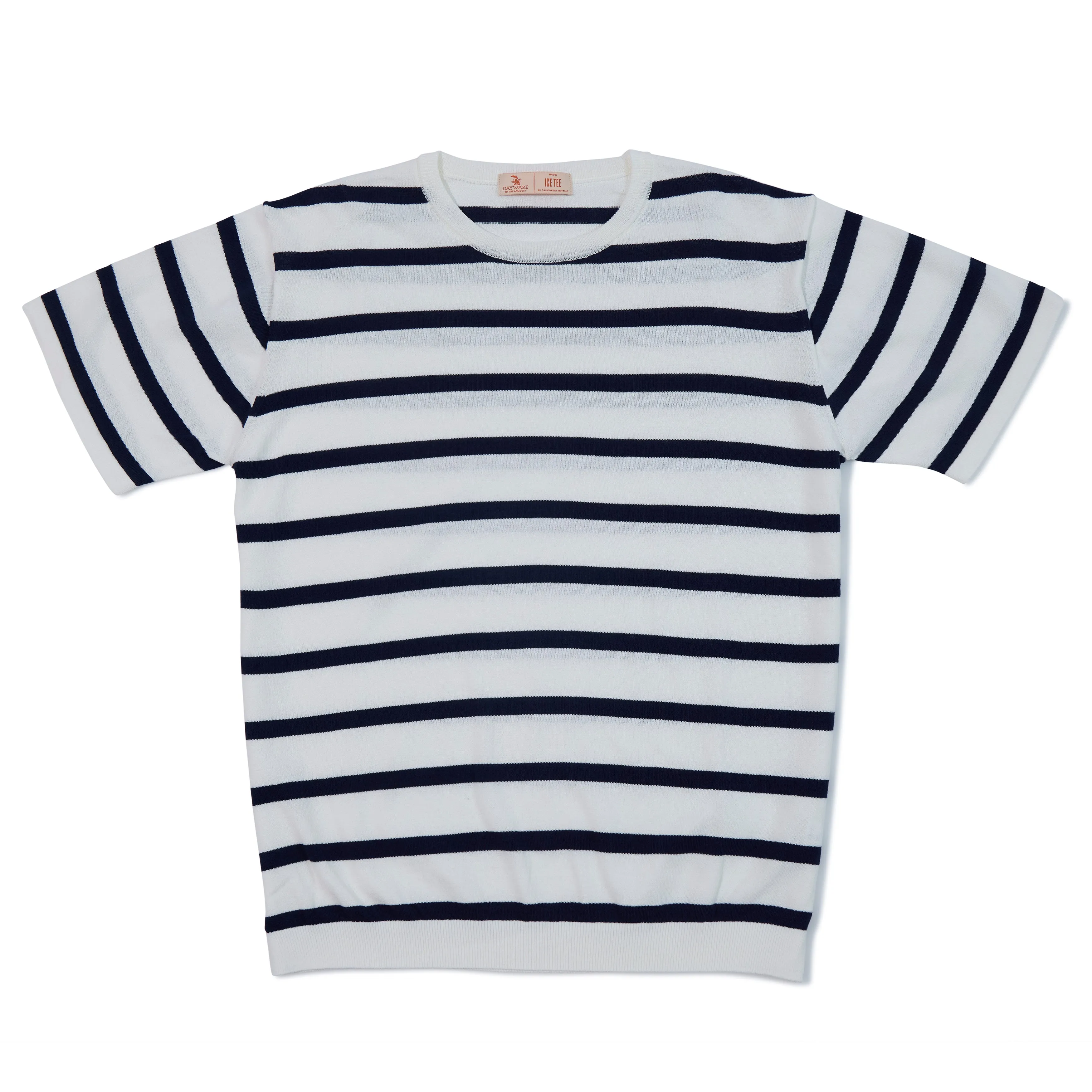 Cotton Knit Striped Ice Tee