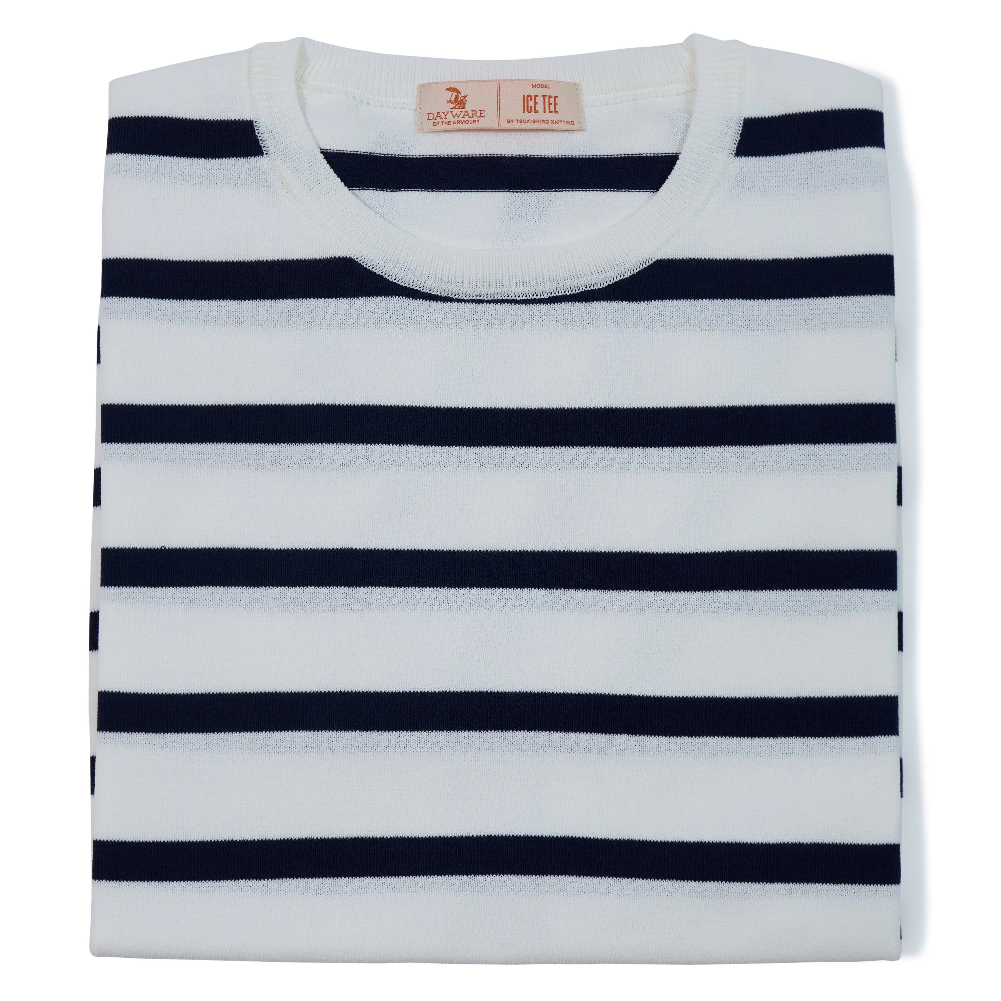 Cotton Knit Striped Ice Tee