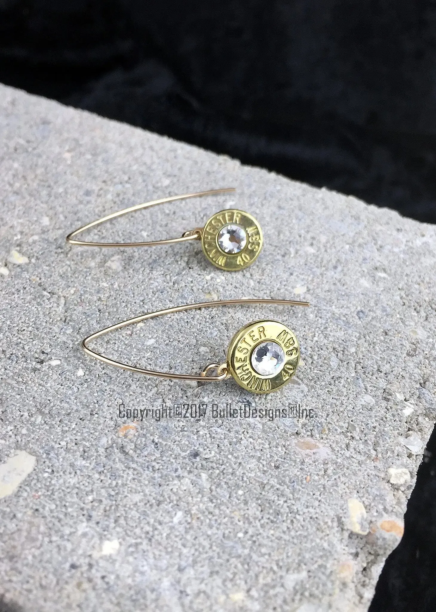 Custom 14K Gold Filled Marquis Drop Bullet Earrings