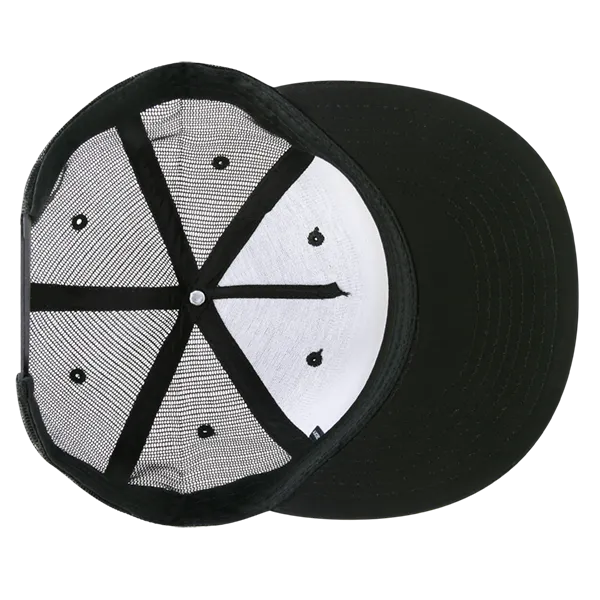 Decky 1063 5 Panel Trucker Cap, Snapback Flat Bill Hat