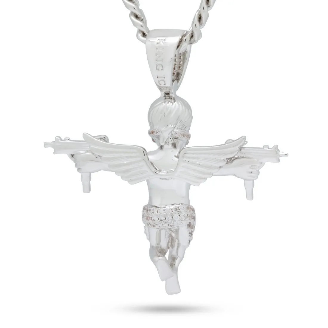 Dual Uzi Angel Necklace