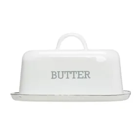 Enameled Butter Dish