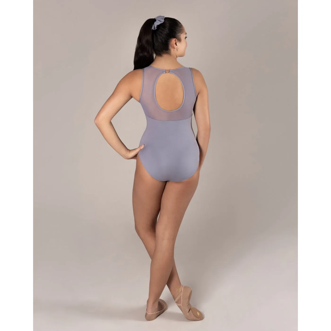 Energetiks Natalie Open Back Leotard | Silver Bullet (Adult)