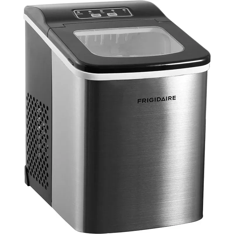 Frigidaire  Countertop Ice Maker, Makes 26 Lbs.  Silver Stainless