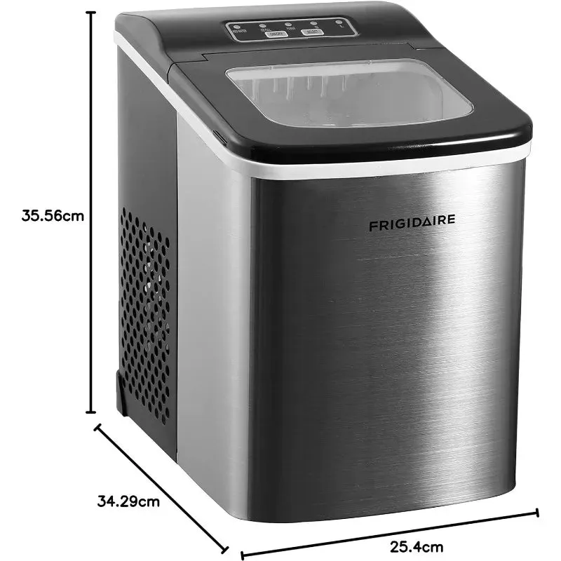 Frigidaire  Countertop Ice Maker, Makes 26 Lbs.  Silver Stainless