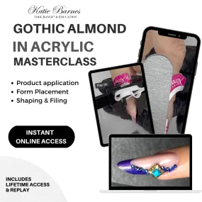 Gothic Almond Shape in Acrylic Masterclass