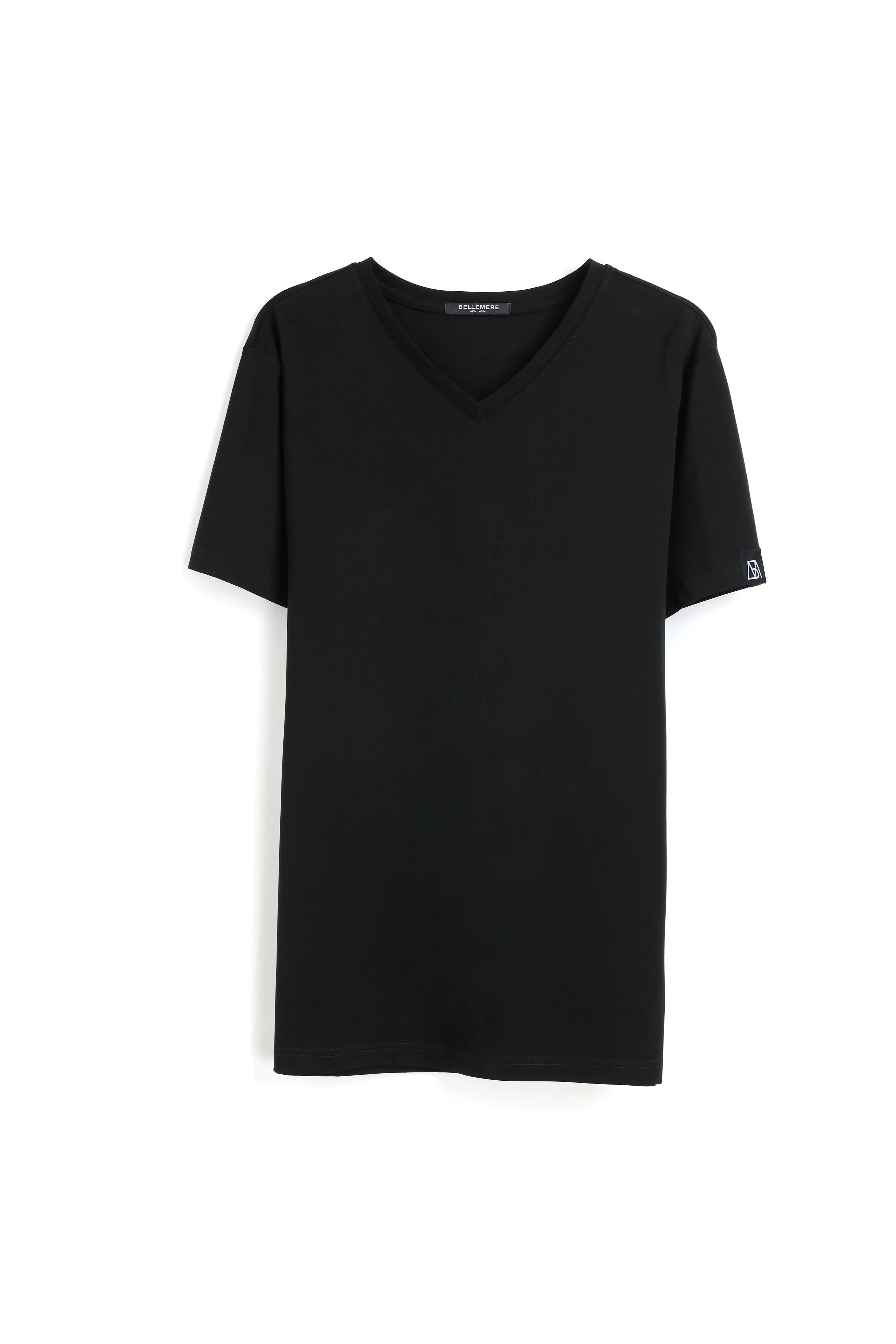 Grand V-Neck Mercerized Cotton T-Shirt