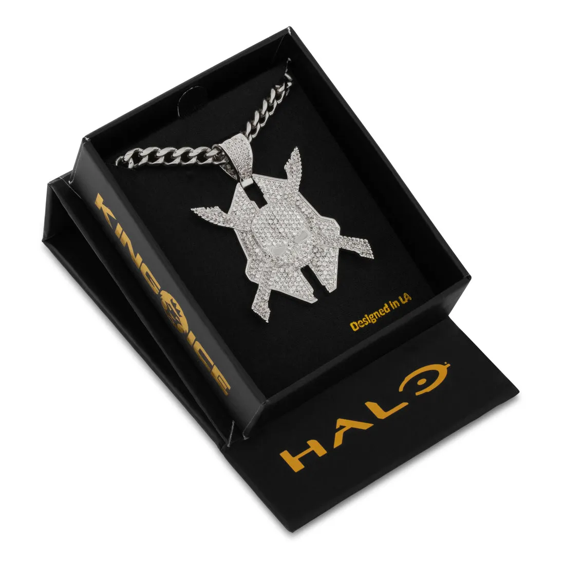 Halo x King Ice - Legendary Emblem Necklace