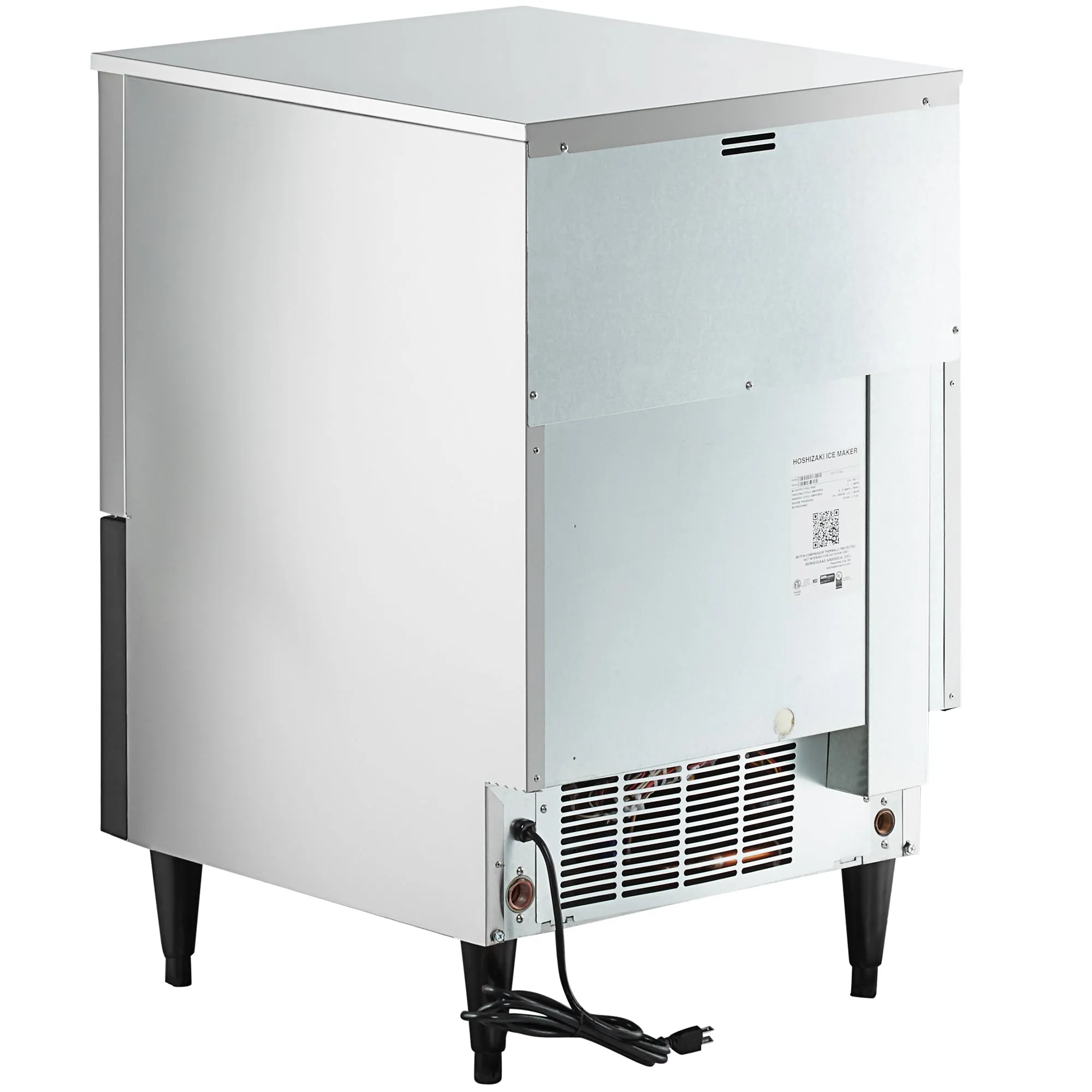 Hoshizaki KM-116BAJ 24" Air Cooled Undercounter Crescent Cube Ice Machine - 125 Lbs.