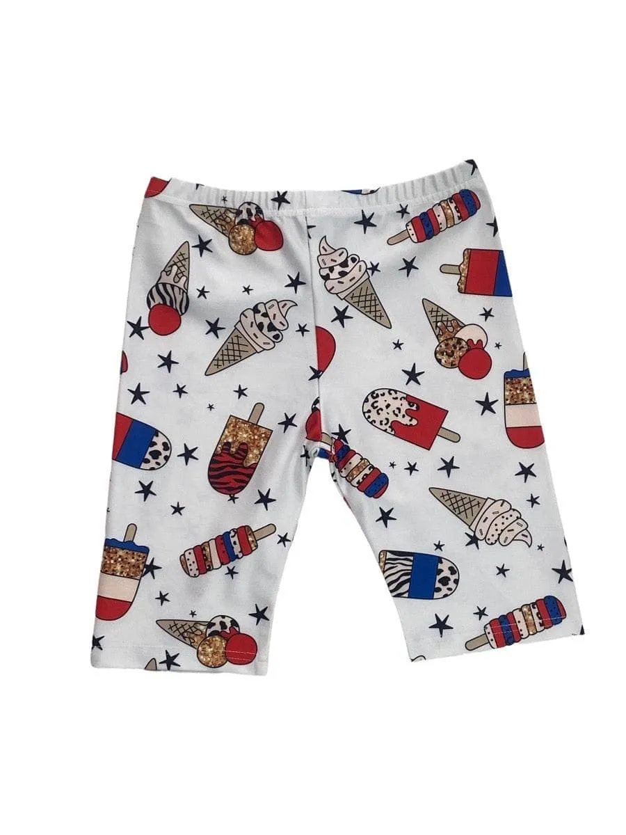 Ice Cream Biker Shorts