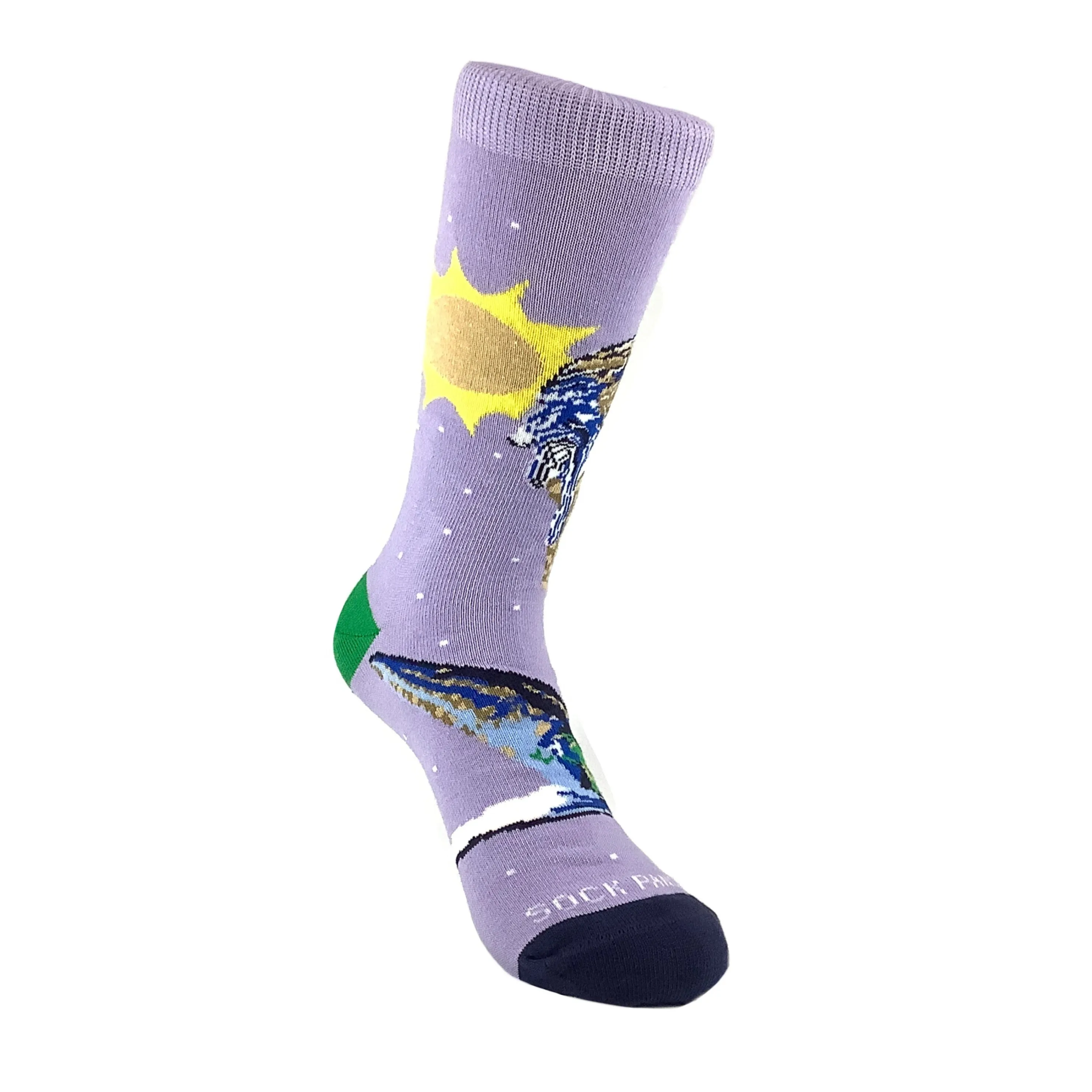 Ice Cream Cone Earth Socks from the Sock Panda (Adult Small -  Shoe Sizes 2-5)