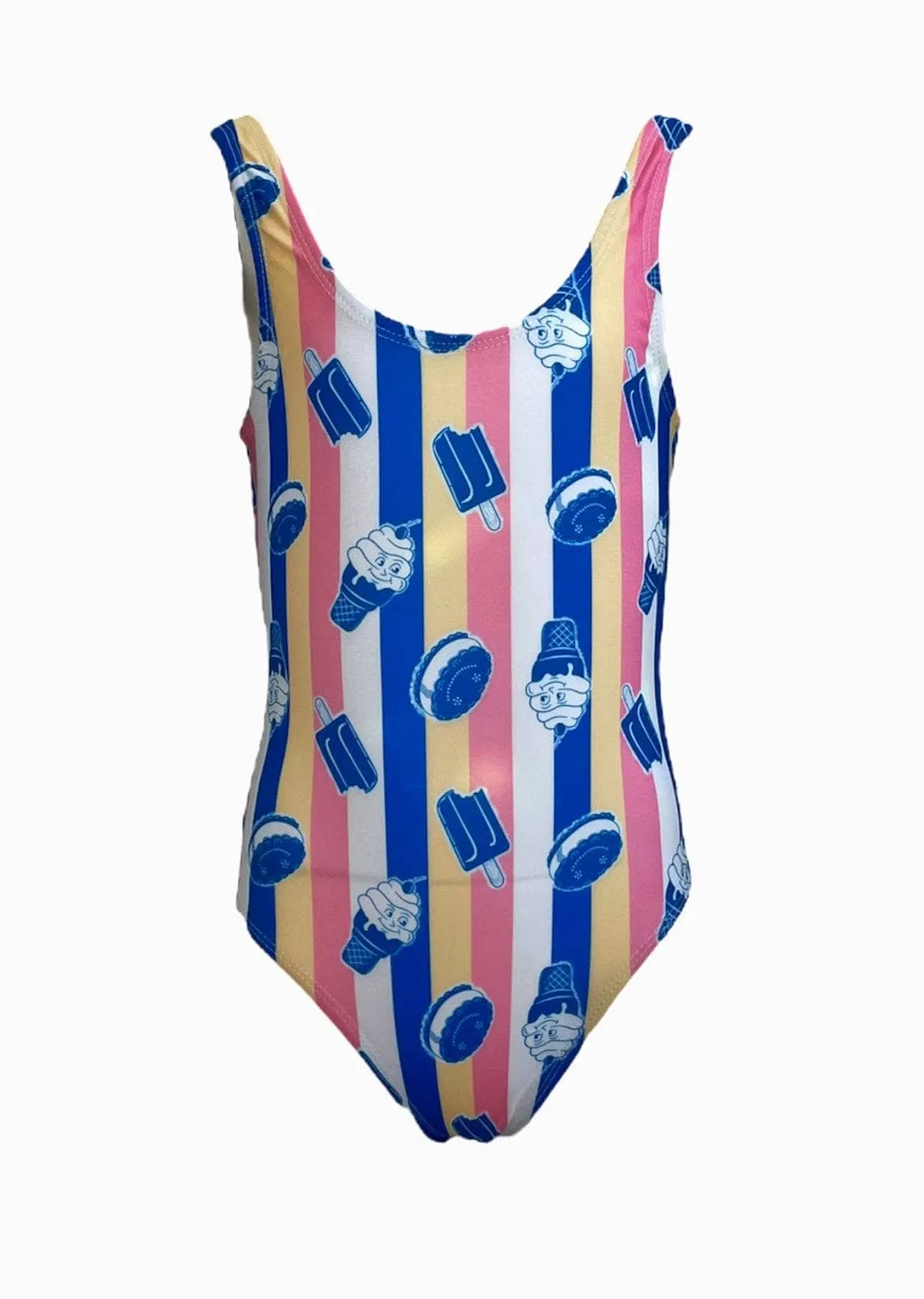 Ice Cream Cupcake Stripes Swimsuit