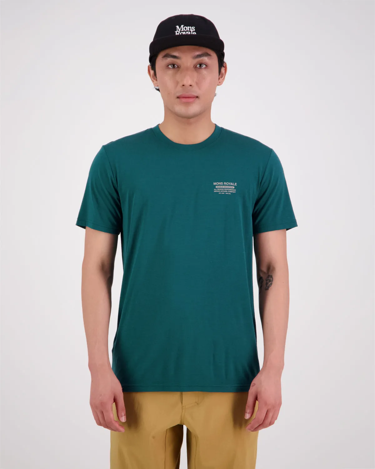 Icon Merino Classic T-Shirt - Evergreen