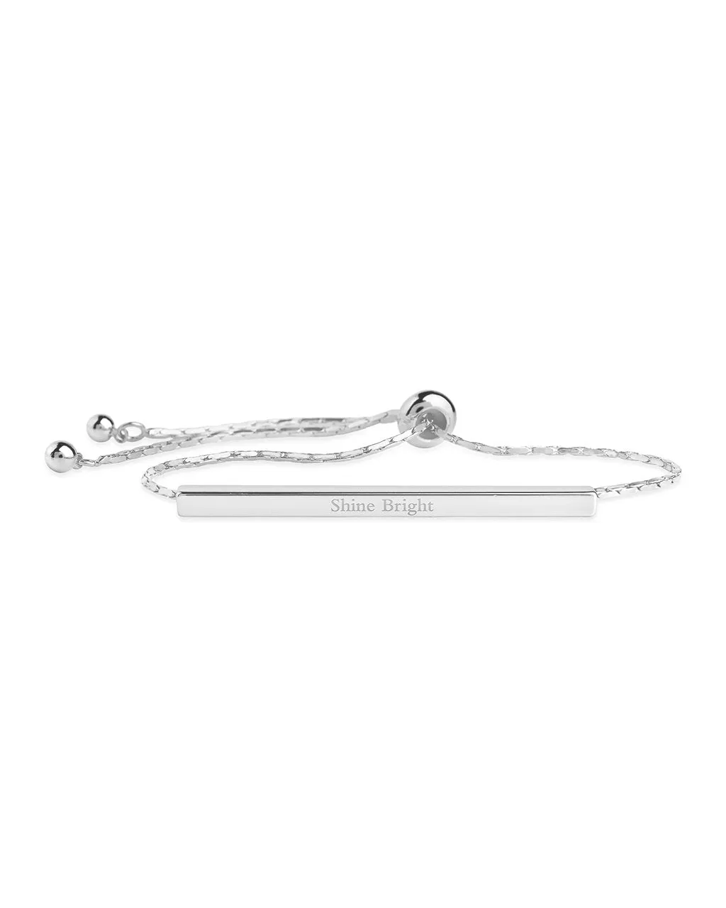 Inspirational Bar Slider Bracelet