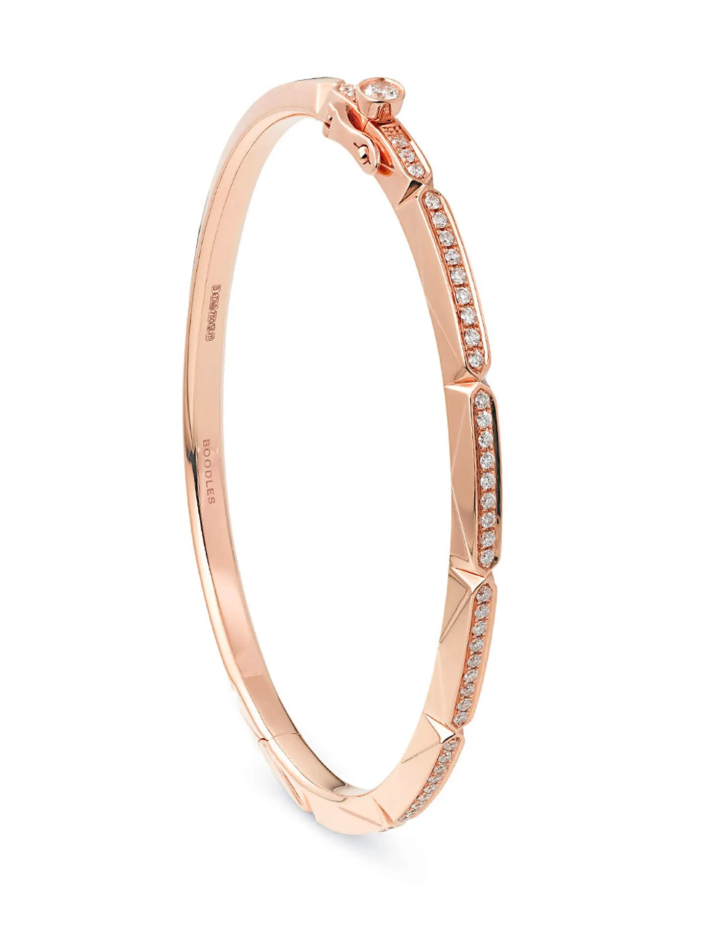 Jazz Rose Gold Diamond Bangle