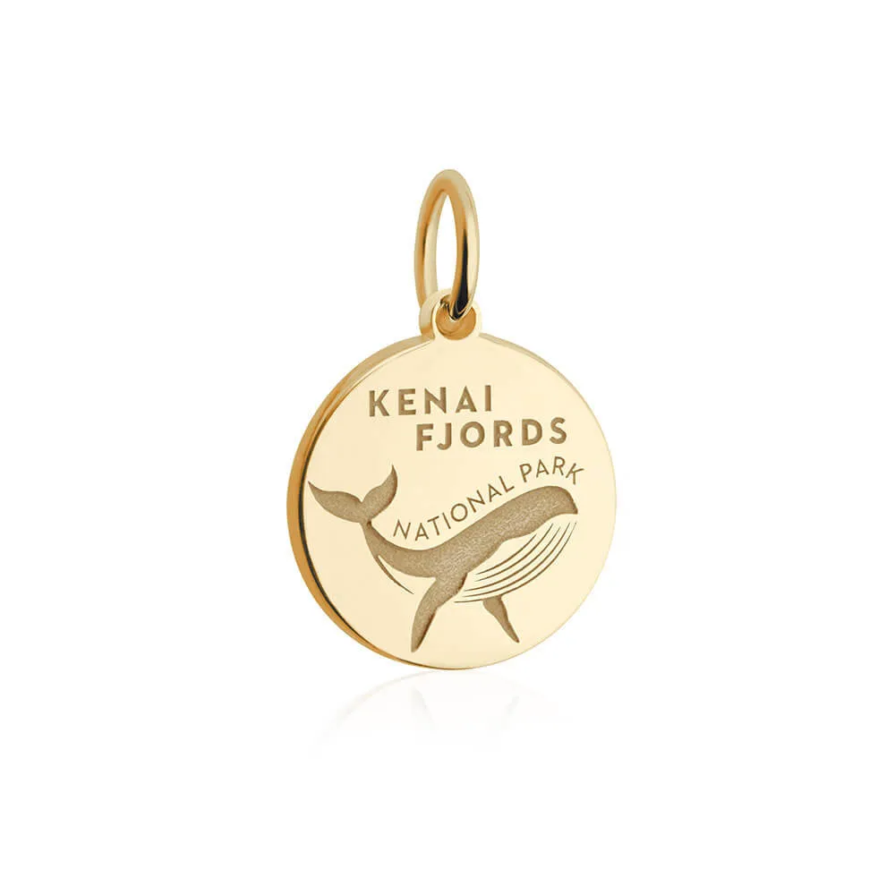 Kenai Fjords National Park Charm, Solid Gold