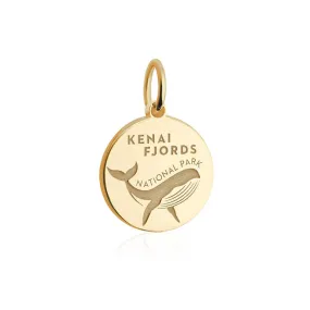 Kenai Fjords National Park Charm, Solid Gold