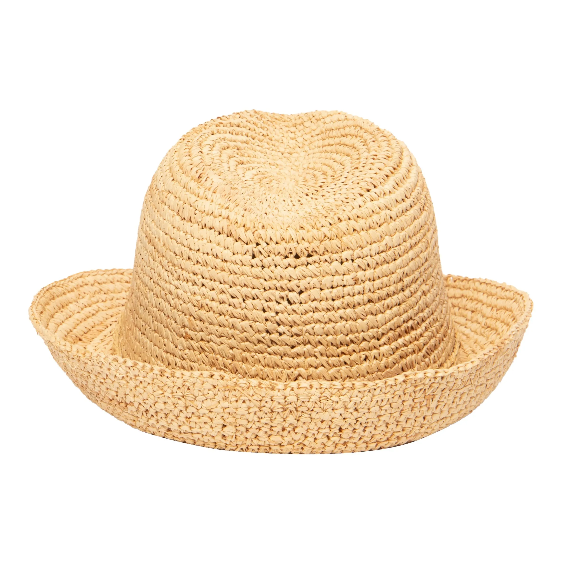 Kids' Crochet Raffia Fedora