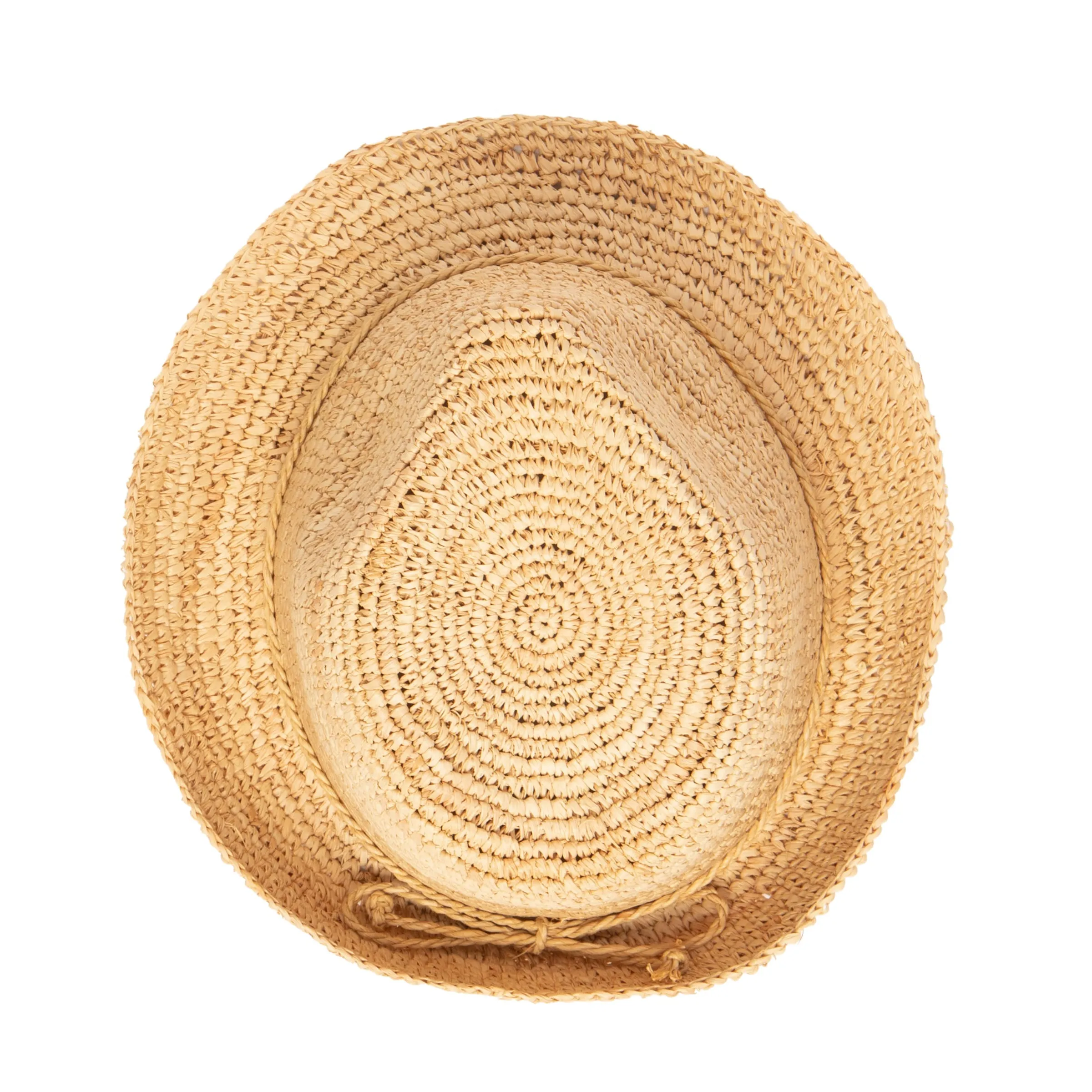 Kids' Crochet Raffia Fedora