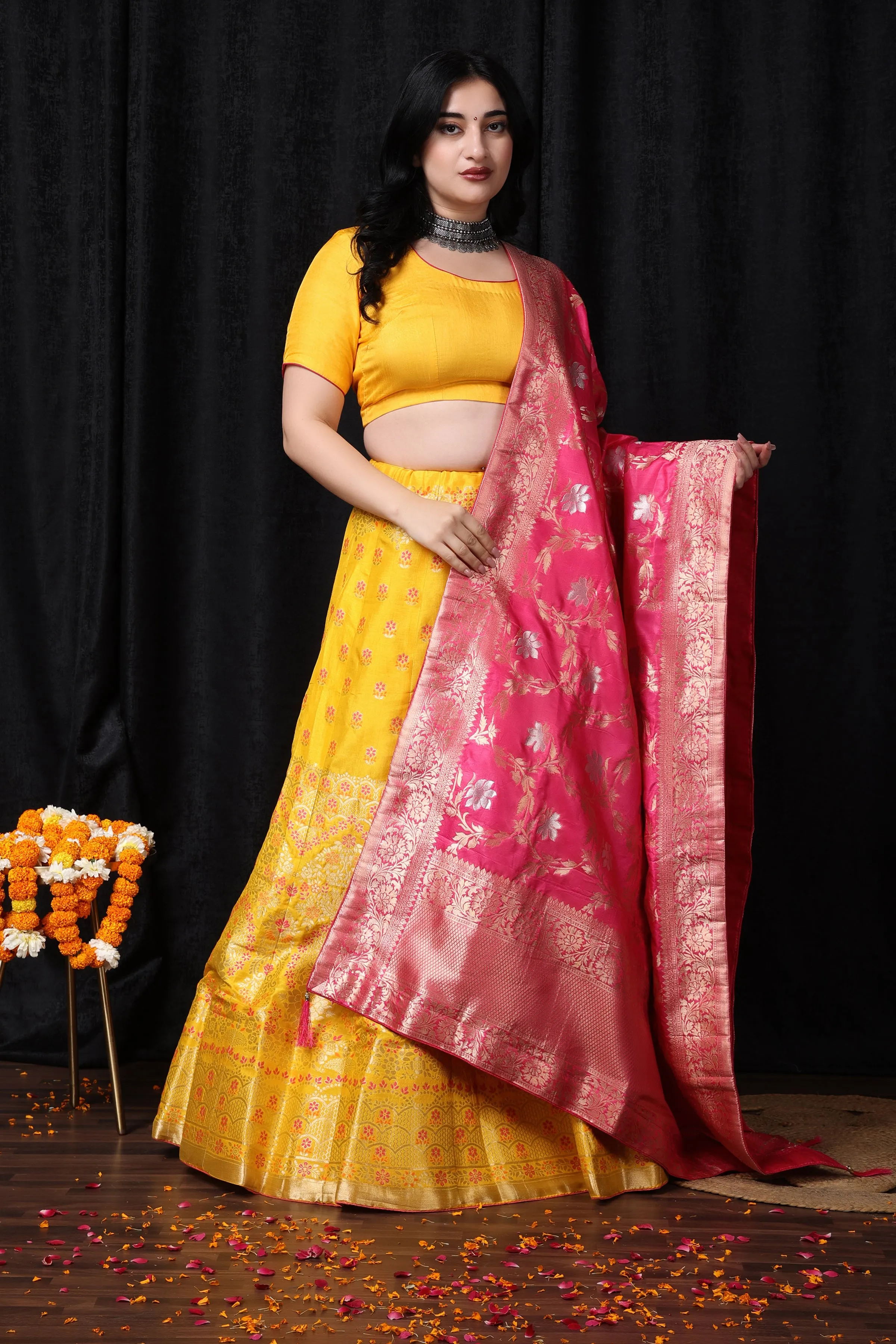 Madhur Abha Banarasi Silk Lehenga