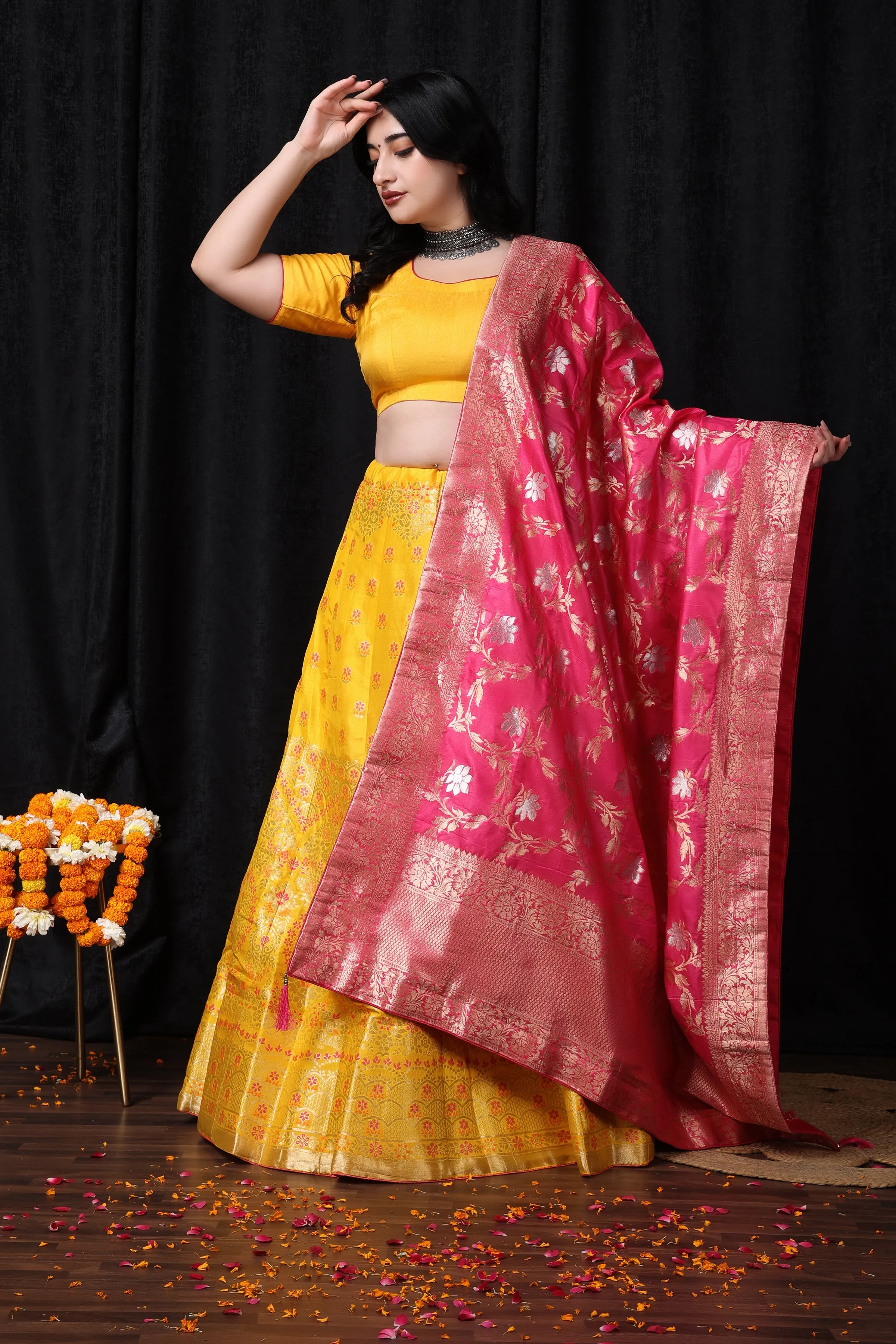 Madhur Abha Banarasi Silk Lehenga