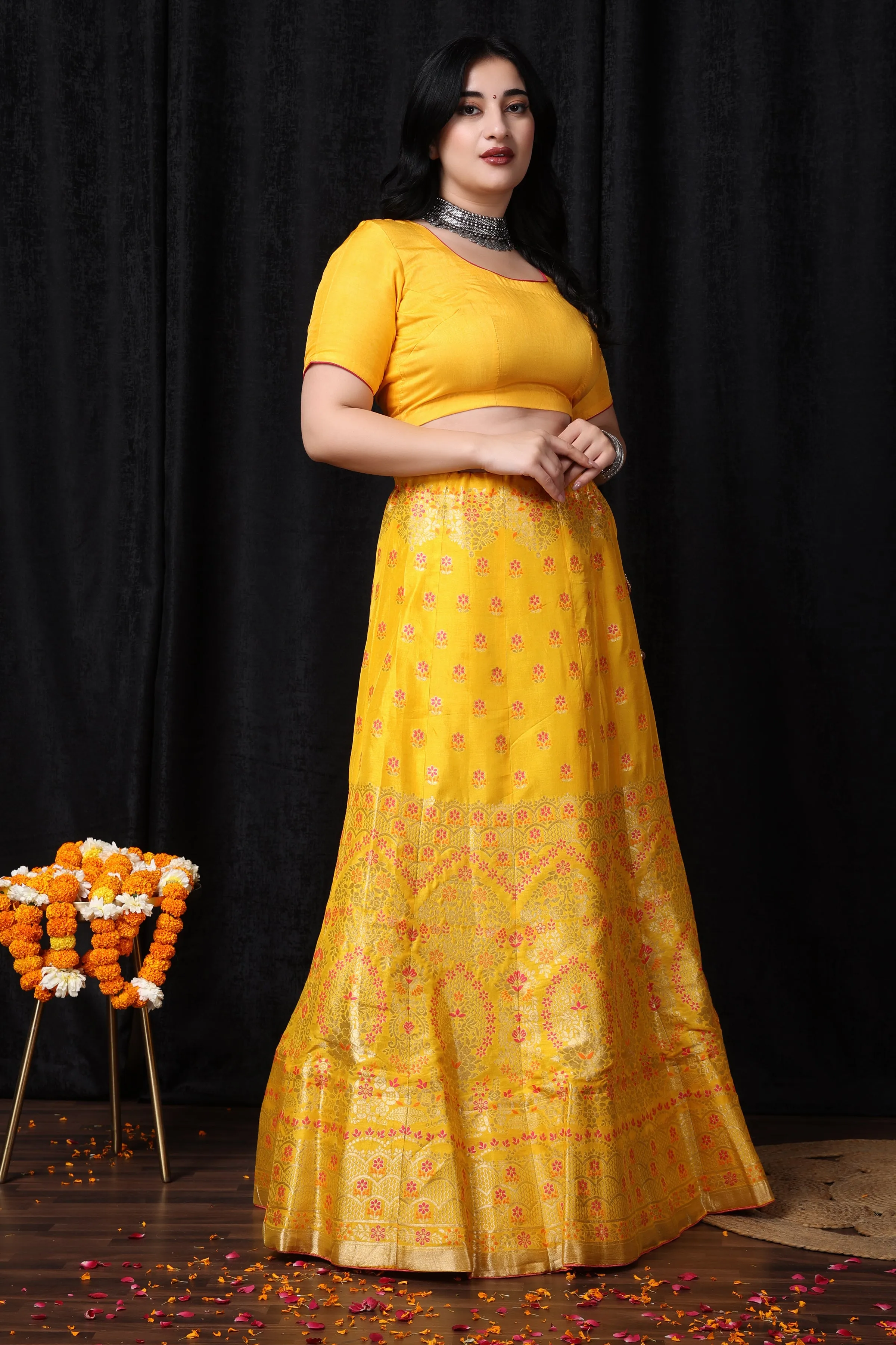 Madhur Abha Banarasi Silk Lehenga