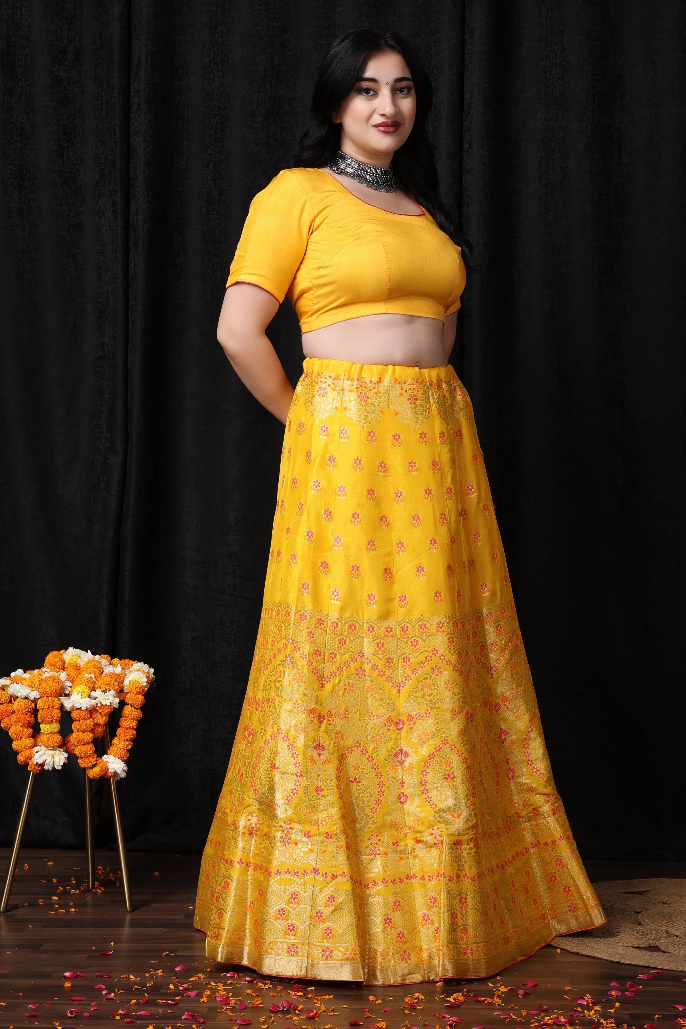 Madhur Abha Banarasi Silk Lehenga