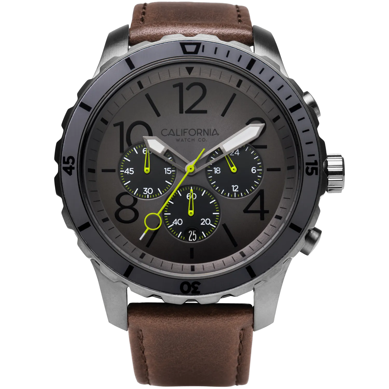 Mavericks Chrono Leather Gunmetal Brown