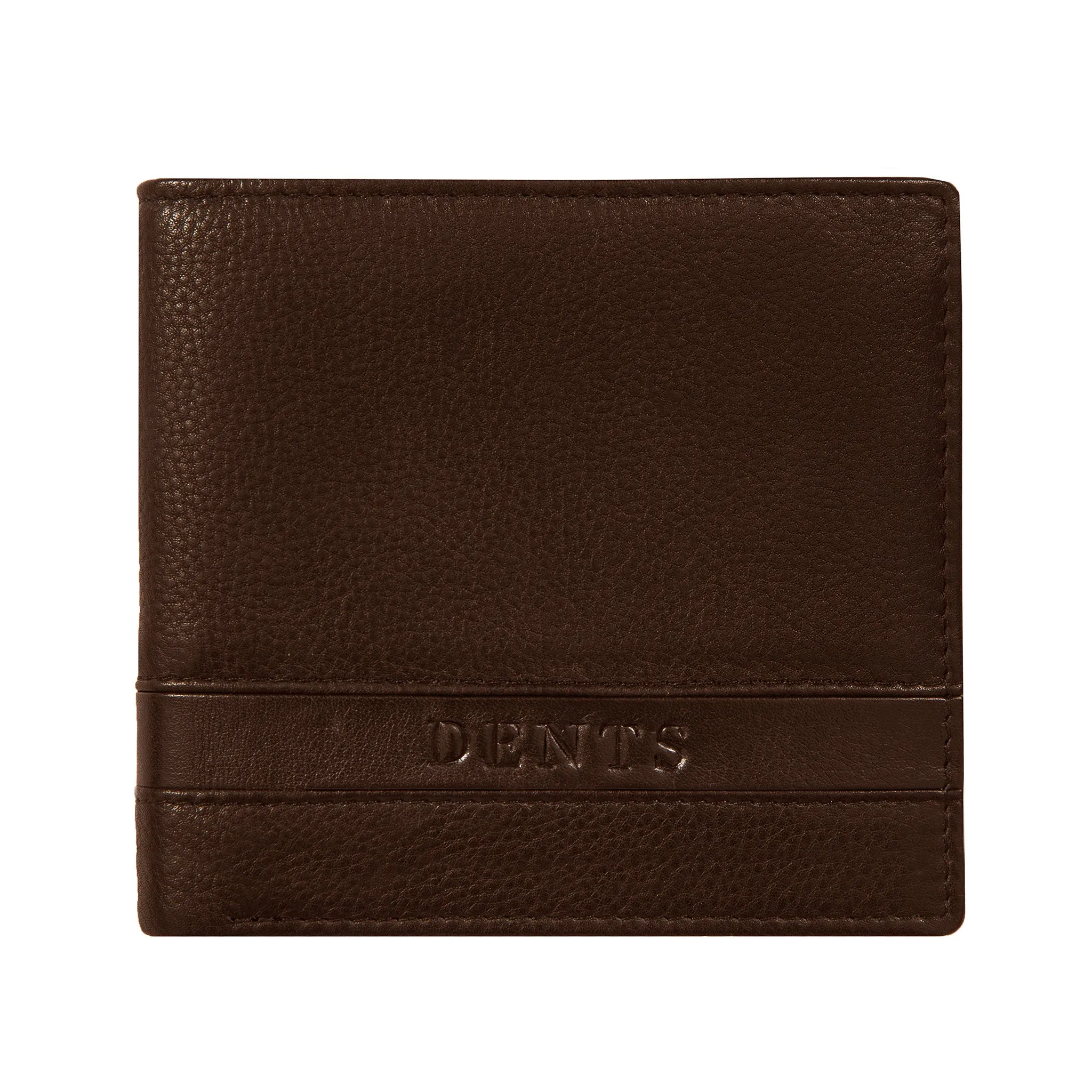 Men's Pebble Grain Leather Bifold Wallet with RFID Blocking and Coin Purse