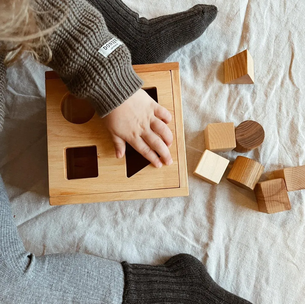 Natural Shape Sorter Box