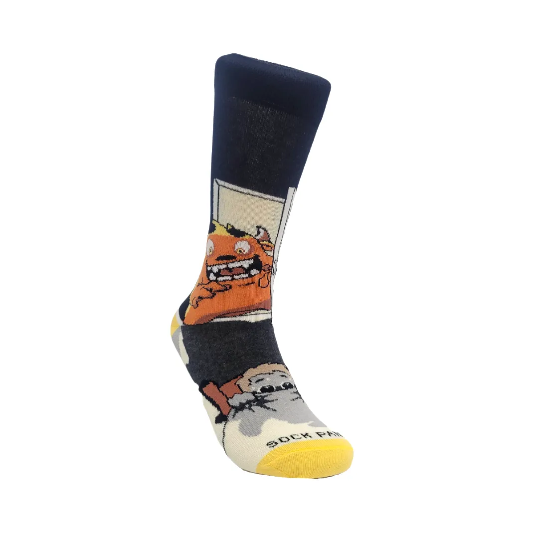 Nightmare Monster in the Closet Socks from the Sock Panda (Adult Small -  Shoe Sizes 2-5)