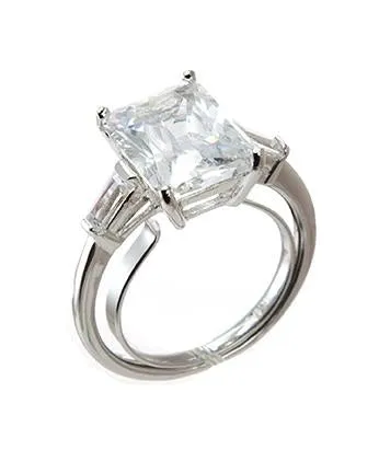 Petite Emerald Cut Ring