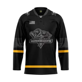 Pittsburgh Warriors Sublimated Jersey Black