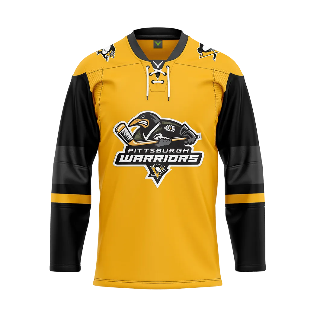 Pittsburgh Warriors Sublimated Jersey Yellow