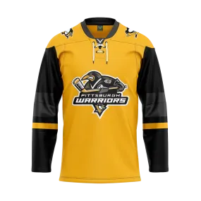 Pittsburgh Warriors Sublimated Jersey Yellow