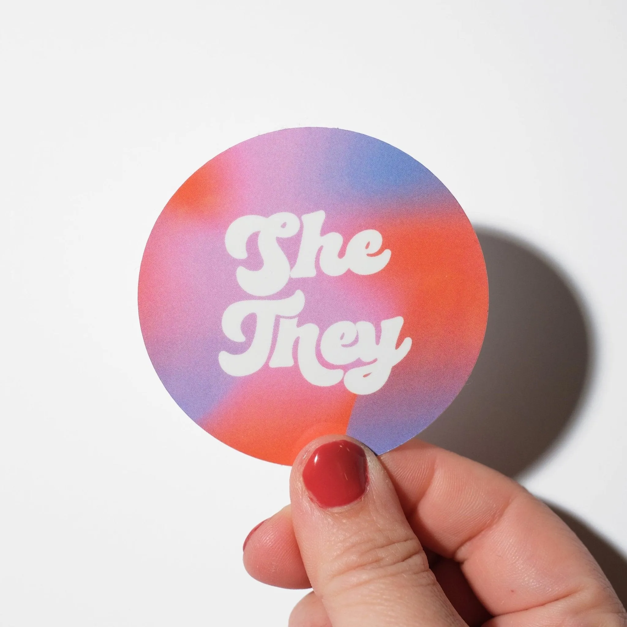 Pronoun Sticker - She/They