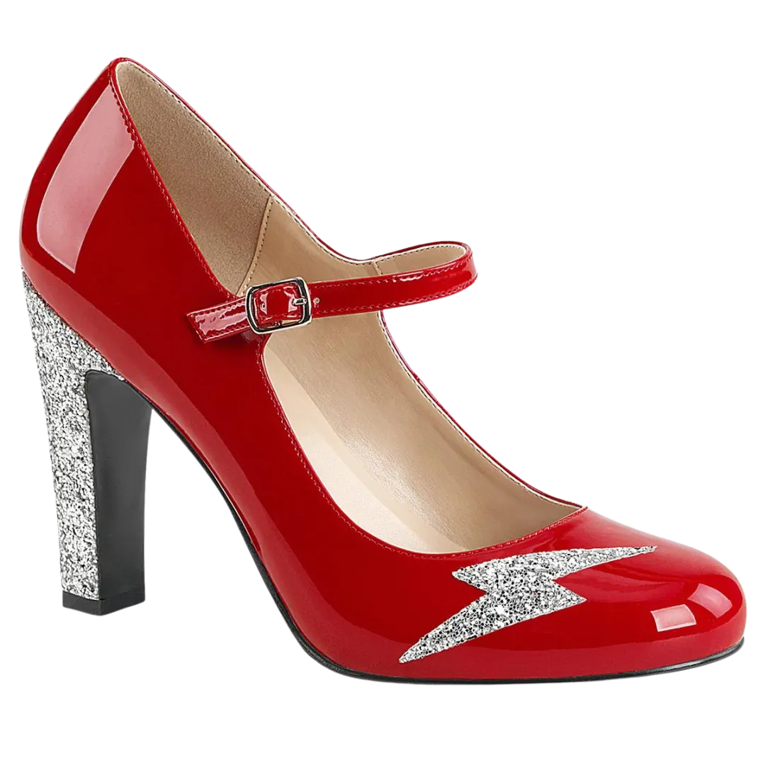 QUEEN-02 RED PATENT